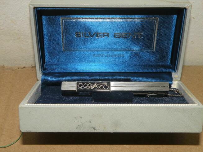 Spinka do krawata - Srebro - Made in Japan - Lata 80-te