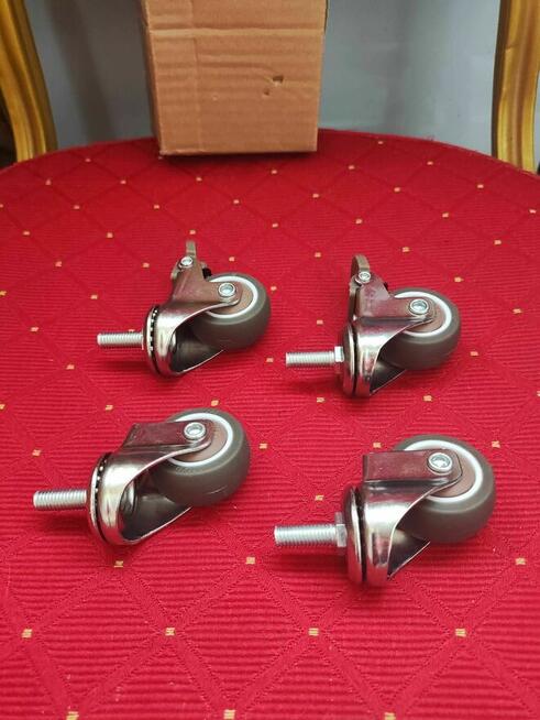 Kółka Meblowe obrotowe hamulec do mebli stołu fotela szafki