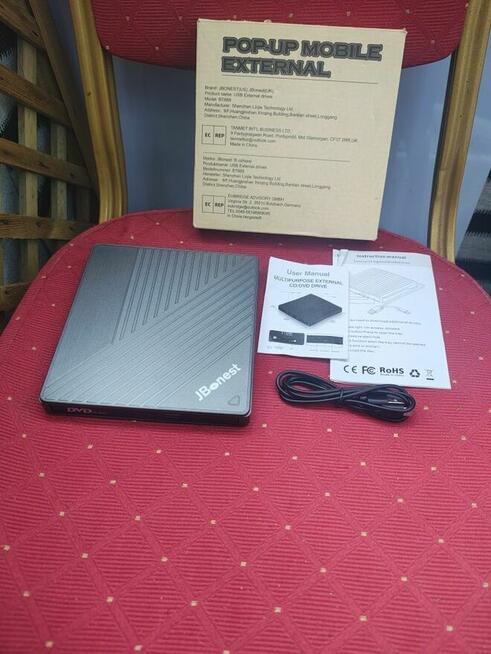 JBonest Zewnętrzny napęd CD DVD USB 3.0 typu C