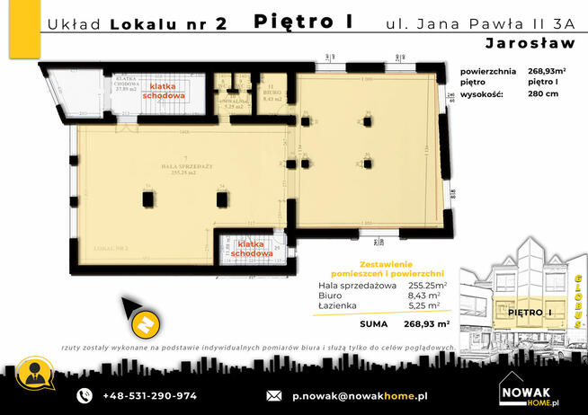 Jarosław – lokal handlowo-usługowy 269 m² na wynajem