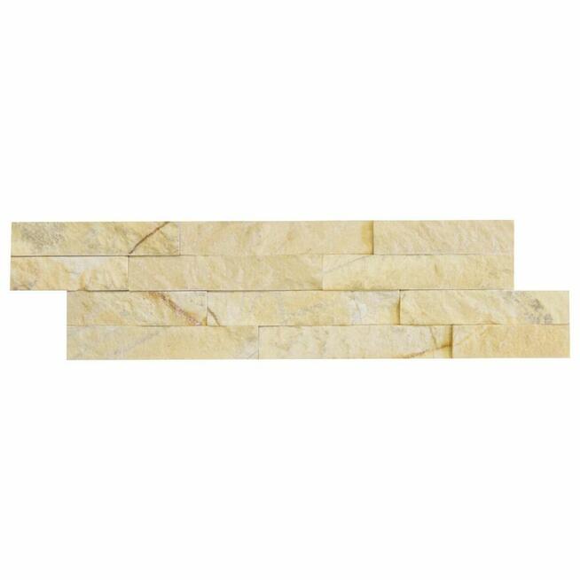 Panel ścienny Marmur Yellow Stackstone 10x36x0,8-1,3 cm