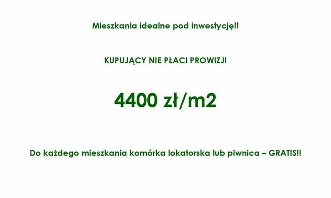 35 m2 ul. Przelotowa – 4400 zł/m2, duża piwnica gratis