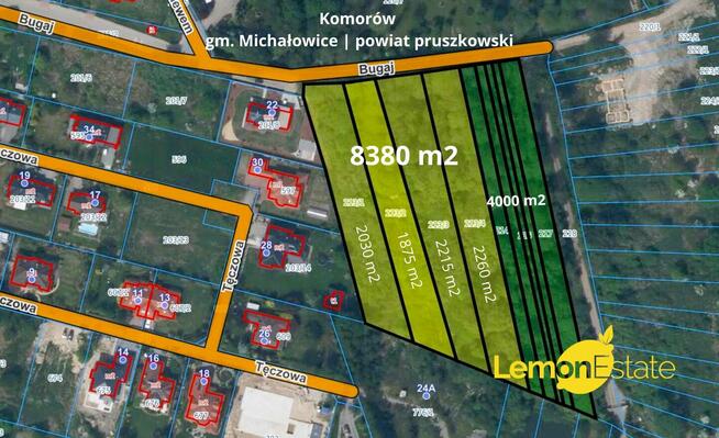 Unikalny teren inwestycyjny w Komorowie (gm. Michałowice)