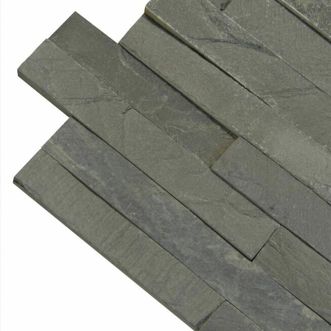 Panel ścienny Łupek Stackstone Black 10x36x0,8-1,3 cm