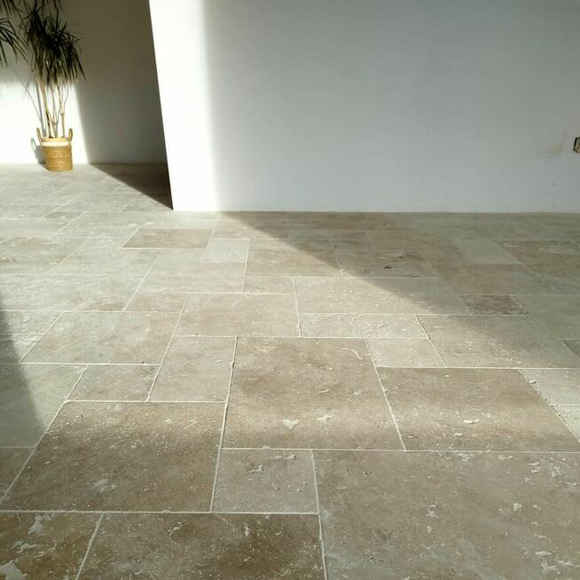 Płytki Trawertyn Classic Light bębnowany komplet 0,742 m2