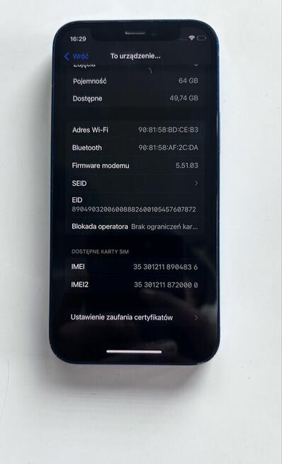 Iphone 12 mini z apple watch 7 45mm