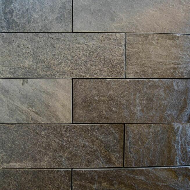 Płytki Kwarcyt Silver Grey naturalny 10x30x0,8-1,3 cm