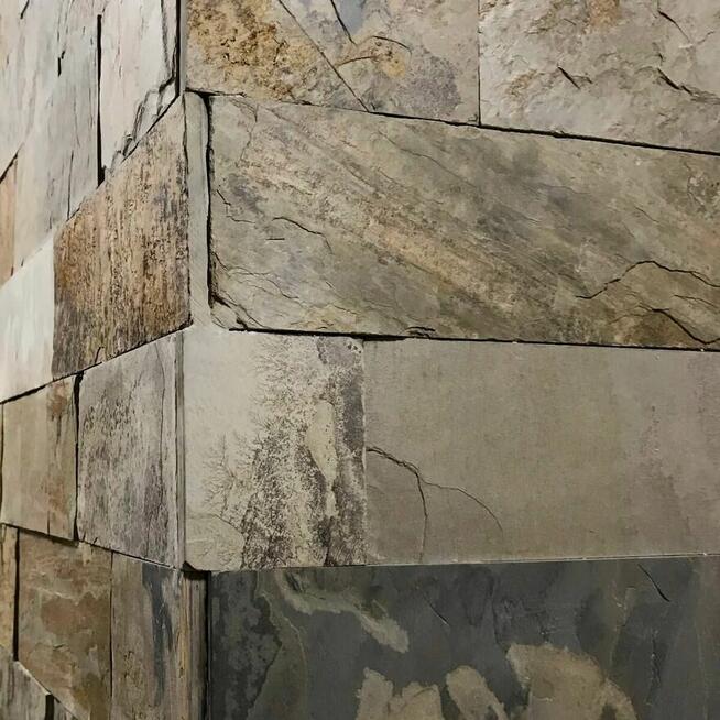 Płytki Łupek Indian Autumn naturalny 10x30x0,8-1,3 cm