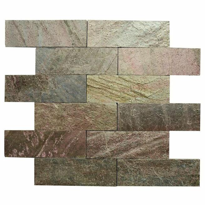 Płytki Kwarcyt Copper naturalny 10x30x0,8-1,3 cm