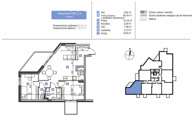 NOWE | M3 | DUŻE | JASNE | BALKON
