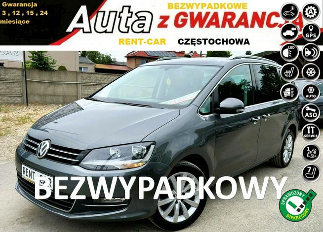 Volkswagen Sharan 2.0D*150PS*OPŁACONY*Bezwypadkowy*7-Osób Kamera*Serwis*GWARANCJA 24M