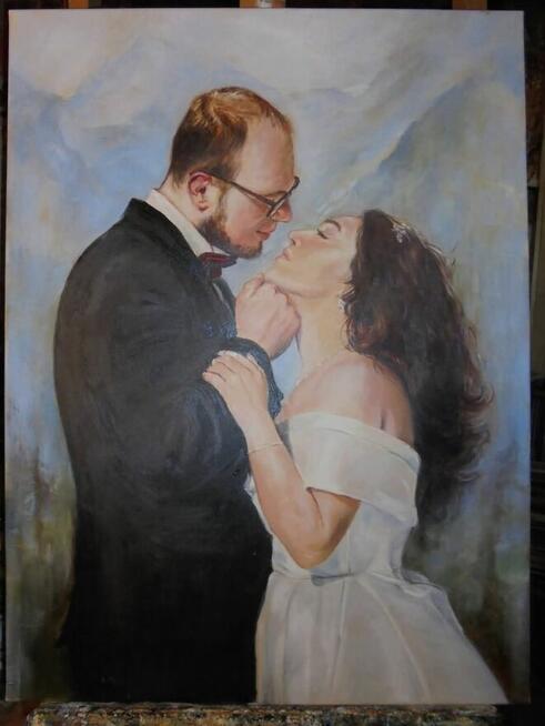 Portret na zamówienie olej płótno