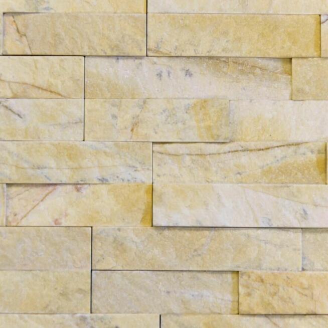 Panel ścienny Marmur Yellow Stackstone 10x36x0,8-1,3 cm