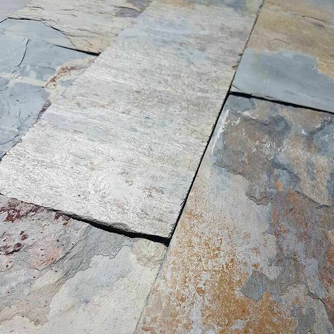 Płytki Łupek Indian Autumn naturalny 10x30x0,8-1,3 cm