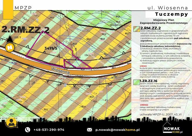 Na sprzedaż: Atrakcyjna działka budowlana w Tuczempach – z M