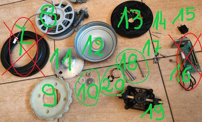 Zelmer Meteor 2 typ;400.5.E00E H / 400.0.E01E F -CZĘŚCI