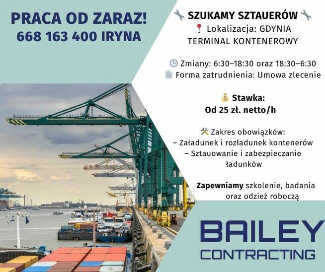 PRACA – SZTAUER – PORT GDYNIA