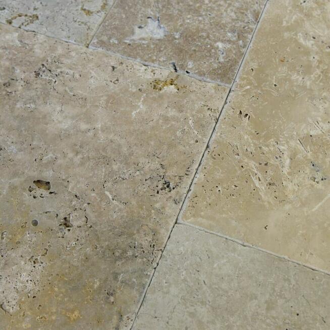 Płytki Trawertyn Classic Light bębnowany komplet 0,742 m2