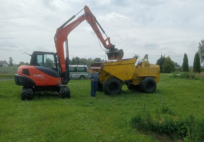 Koparka 9t wozidlo 10t z operatorem