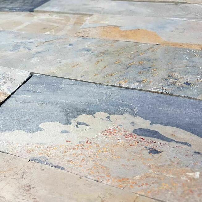 Płytki Łupek California Gold naturalny 10x30x0,8-1,3 cm