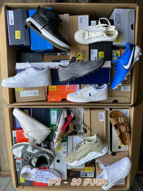 Pakiety markowego obuwia ABC ze zwrotów konsumenckich