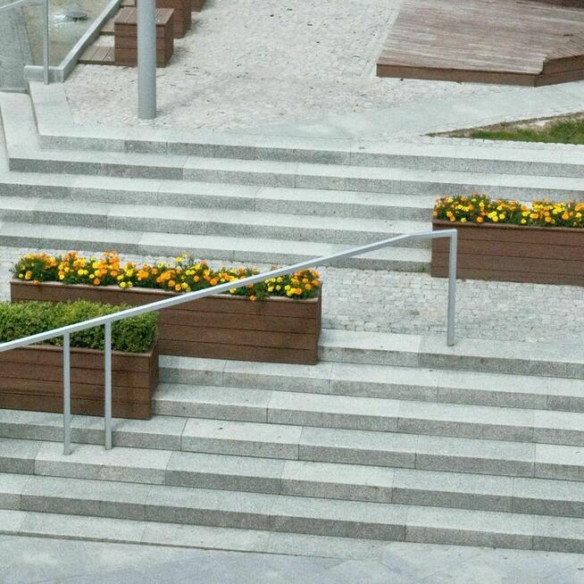 Stopień / Blok granitowy G603 New Bianco Cristal 130x35x15 c