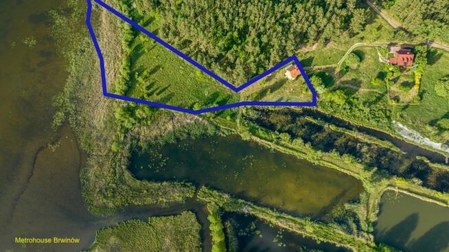 Działka z dostępem do jeziora z domem
