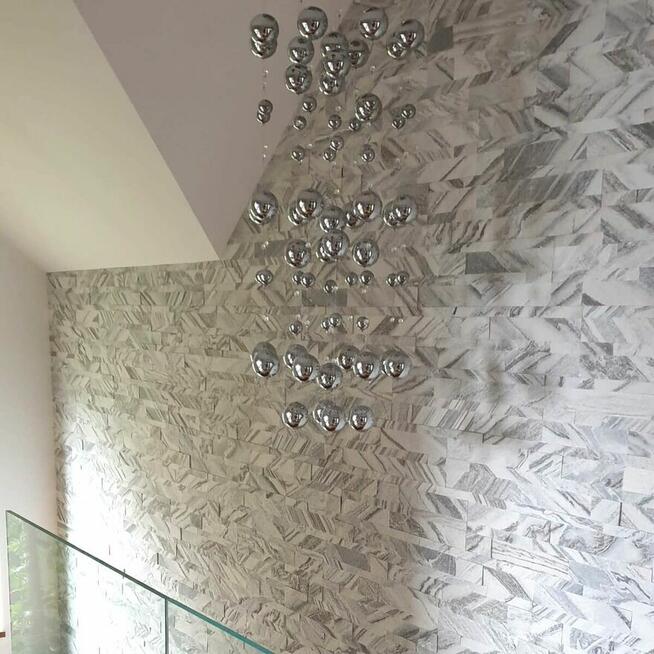 Panel ścienny Quick Stone 3D White Marble 60x15x0,2-0,4 cm