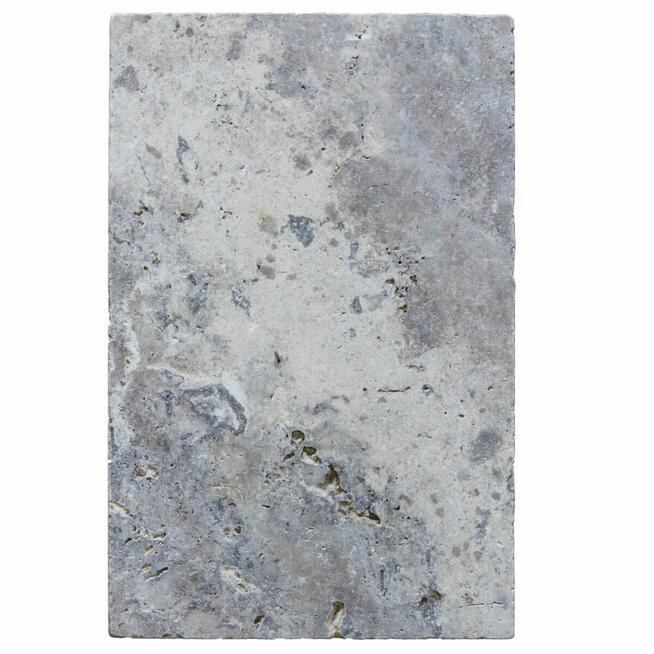 Płytki Trawertyn Silver Ash bębnowany 61x40,6x1,2 cm