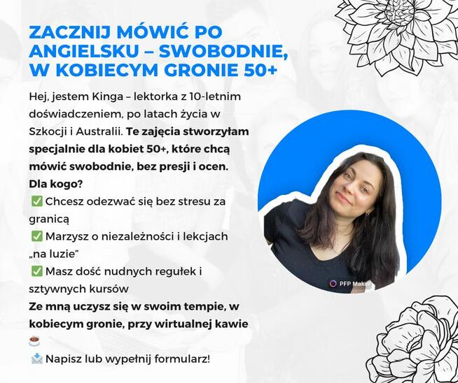 Angielskie pogaduchy dla kobiet 50+