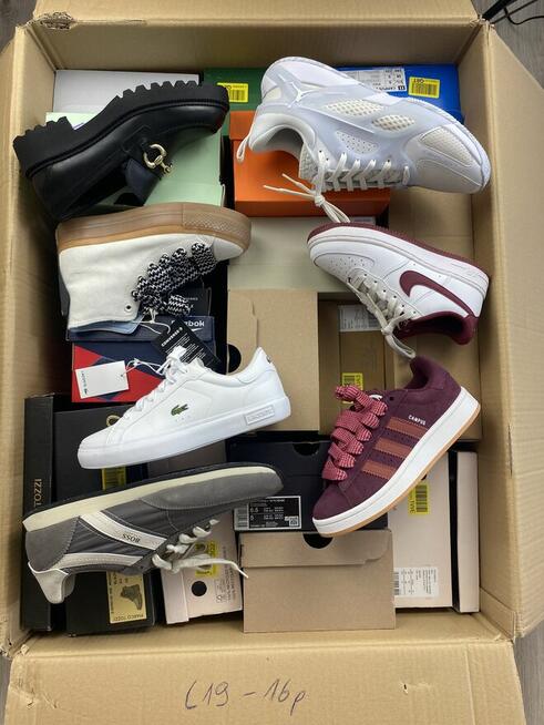 Pakiety markowego obuwia ABC ze zwrotów konsumenckich