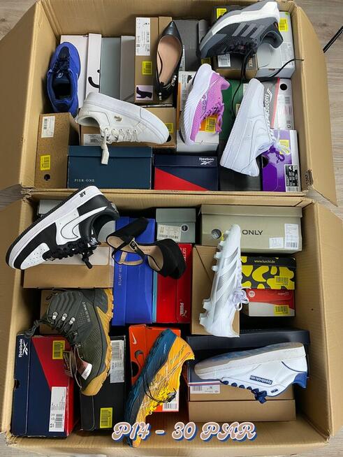 Pakiety markowego obuwia ABC ze zwrotów konsumenckich