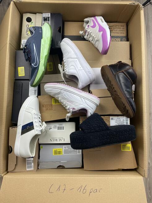 Pakiety markowego obuwia ABC ze zwrotów konsumenckich