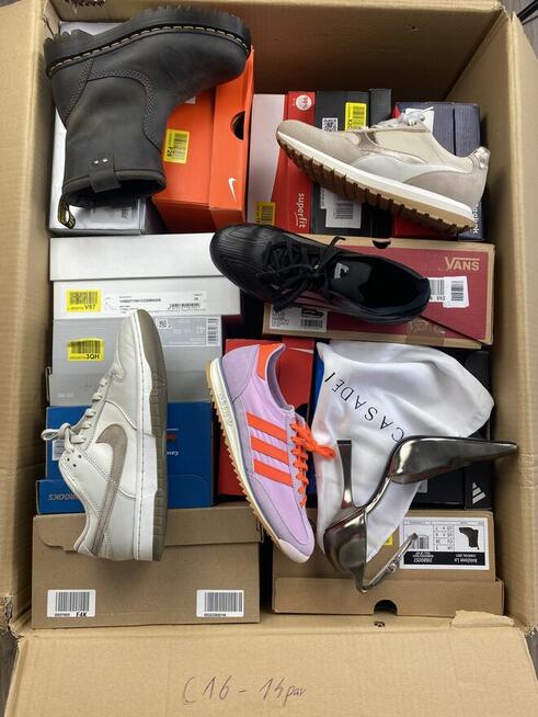 Pakiety markowego obuwia ABC ze zwrotów konsumenckich