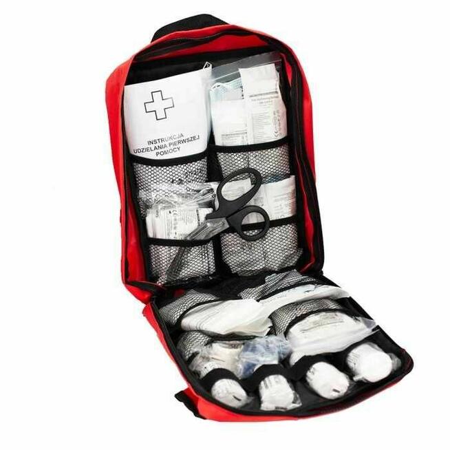 Apteczka szkolna w plecaku zgodna z normą DIN 13157+