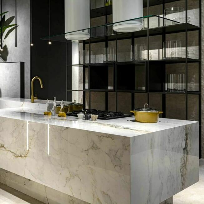 Gres Pisa Gold polerowany 120x120x1 cm