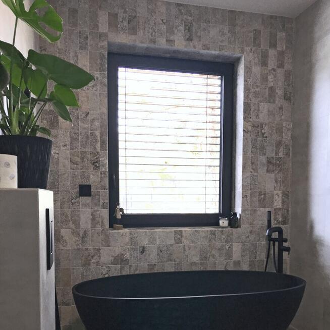 Płytki Trawertyn Silver Ash bębnowany 30,5x10x1 cm