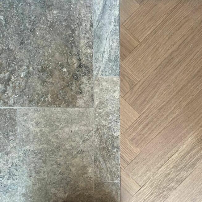 Płytki Trawertyn Silver Ash bębnowany 61x40,6x1,2 cm