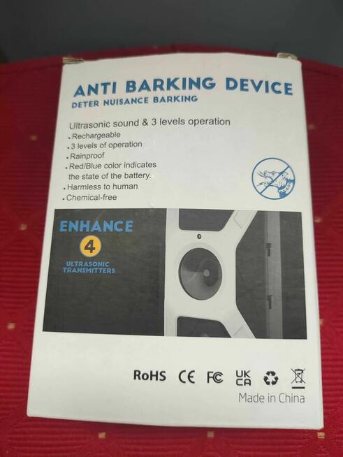 Ultradźwiękowy Odstraszacz antyszczekacz przeciw szczekaniu