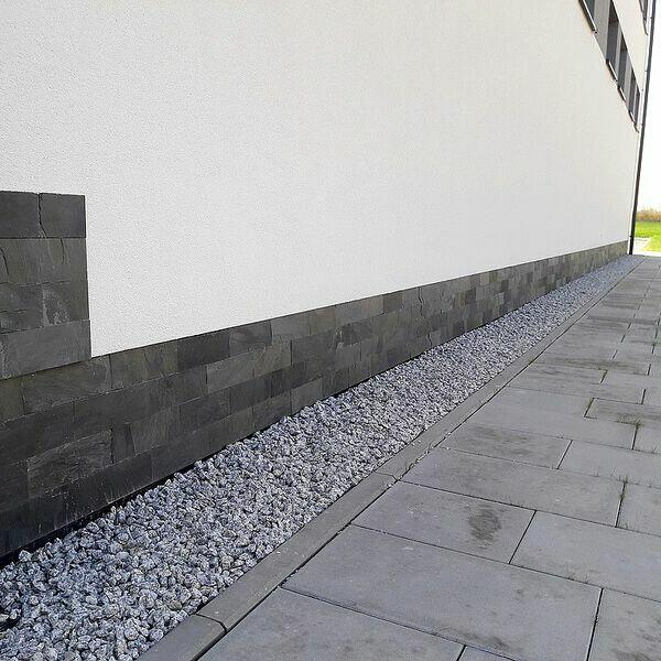 Płytki Łupek Black Slate naturalny 10x30x0,8-1,3 cm