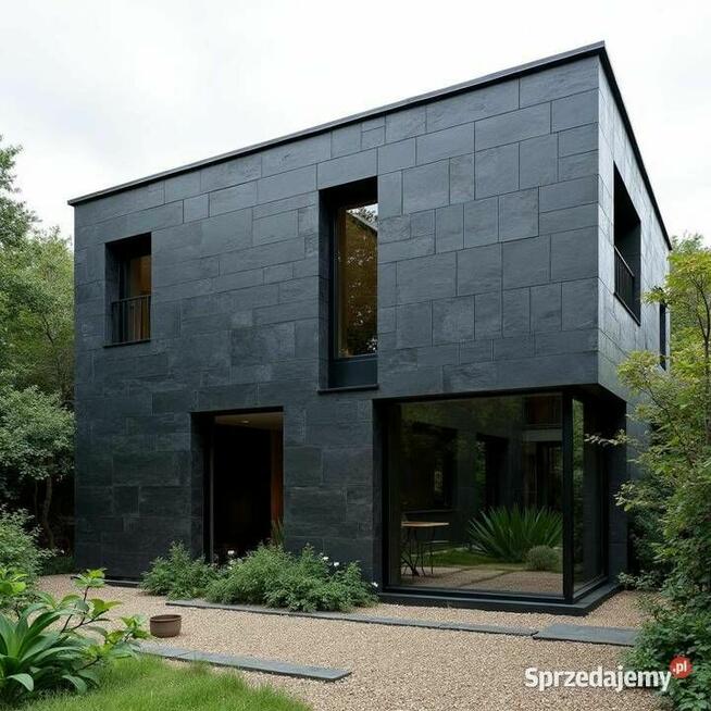 Płytki Łupek Black Slate naturalny 60x30x0,9-1,2 cm