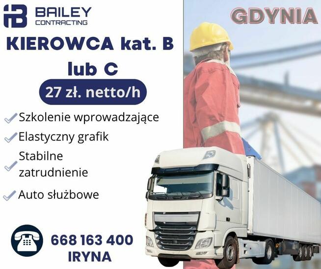 Kierowca kat. B - Terminal Kontenerowy w Gdyni