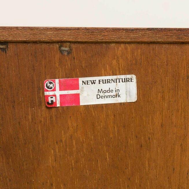 Nowoczesna ścienna jednostka z teaku z lat 60.