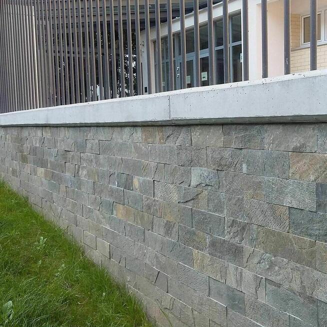 Płytki Łupek Deoli Green naturalny 10x30x0,8-1,3 cm