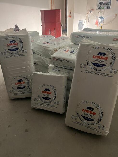 Ocieplenie dachu stropu wełna wdmuchiwana celuloza piana pur