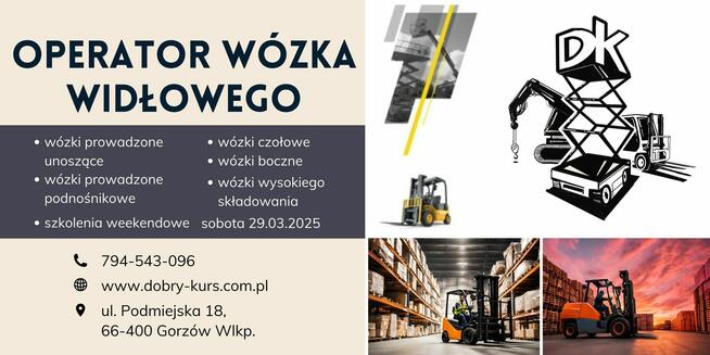 Kurs na wózek widłowy. 13.11.2025