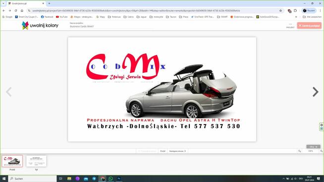 Naprawa dachu Opel Astra H Twin Top