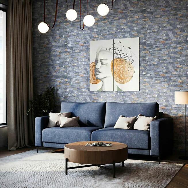 Panel ścienny Marmur Rusty Black naturalny 36x10x0,8-1,3 cm