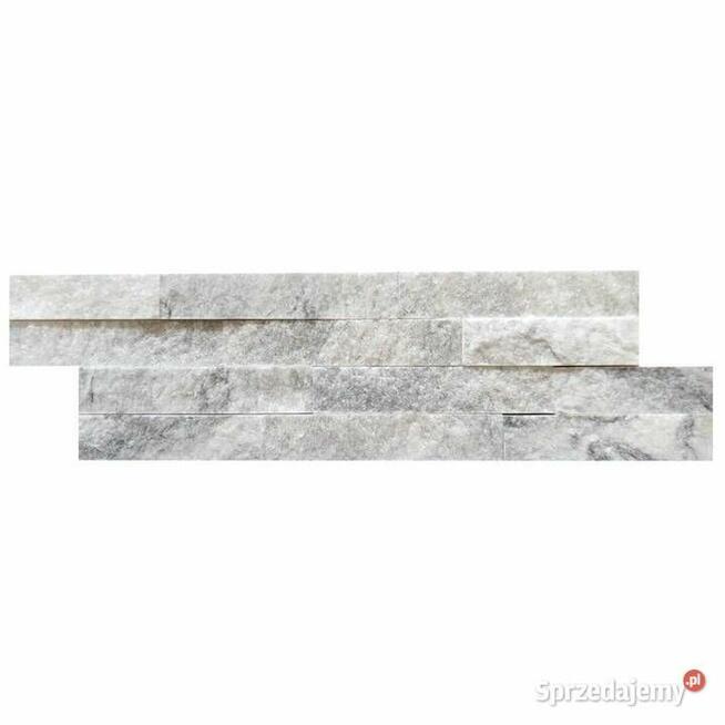 Panel ścienny Marmur Stackstone Stormy Grey 10x36x0,8-1,3 cm