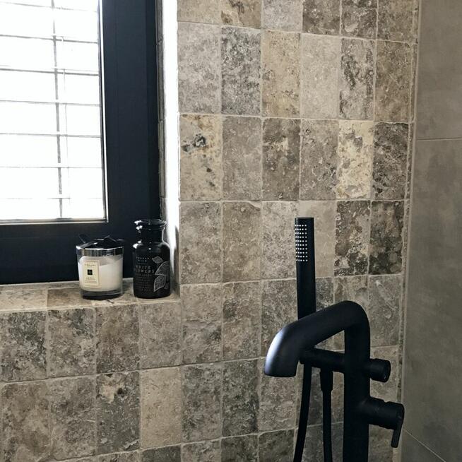 Płytki Trawertyn Silver Ash bębnowany 15,2x7,5x1 cm